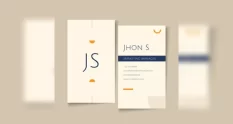 flat minimal vertical double sided business card 22396210 cover 1