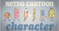 retro cartoon character back to school 26363 cover 1