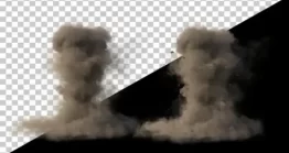فوتیج آلفا انفجار و گرد و غبار