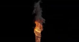فوتیج آلفا آتش و دود واقعی