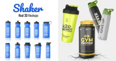 realistic shaker bottle 3d mockups for after effec 41337 cover 1