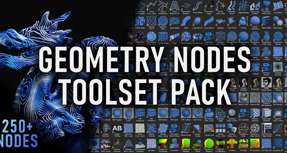 مجموعه نودهای Geometry Nodes برای بلندر